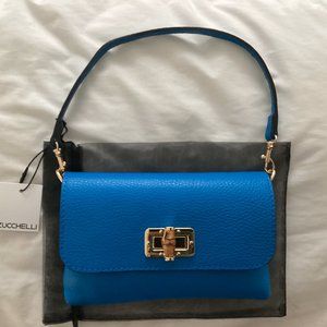 Borse in Pelle made in Italy Blue leather handbag (NEW WITH TAG)
